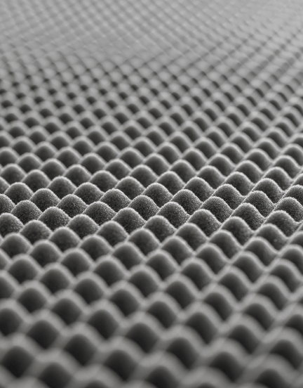 Foam With Ridges and Divots